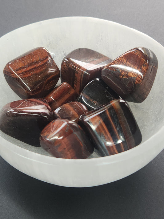Red Tiger Eye Tumbles RTETU-INT