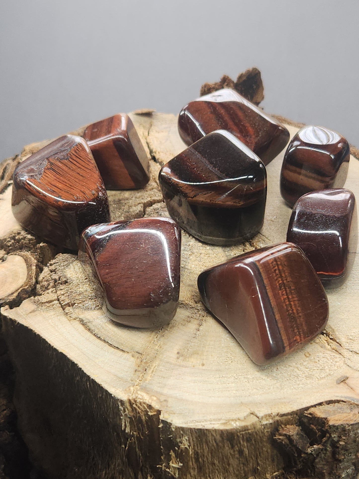 Red Tiger Eye Tumbles RTETU-INT