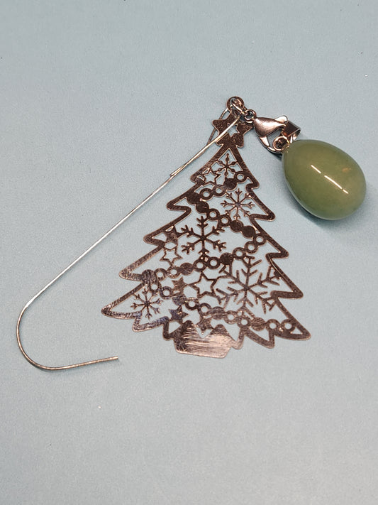 Crystal and Stainless Steel Christmas Ornament and Pendant