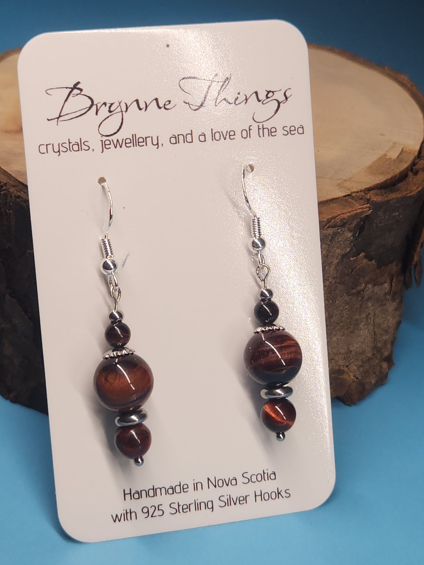 Red Tiger Eye Earrings
