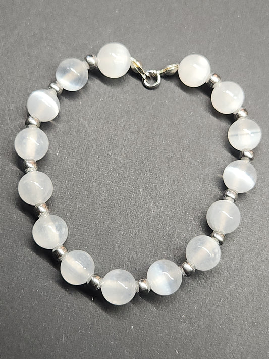 Selenite Stretch Bracelet 6 1/2 inches