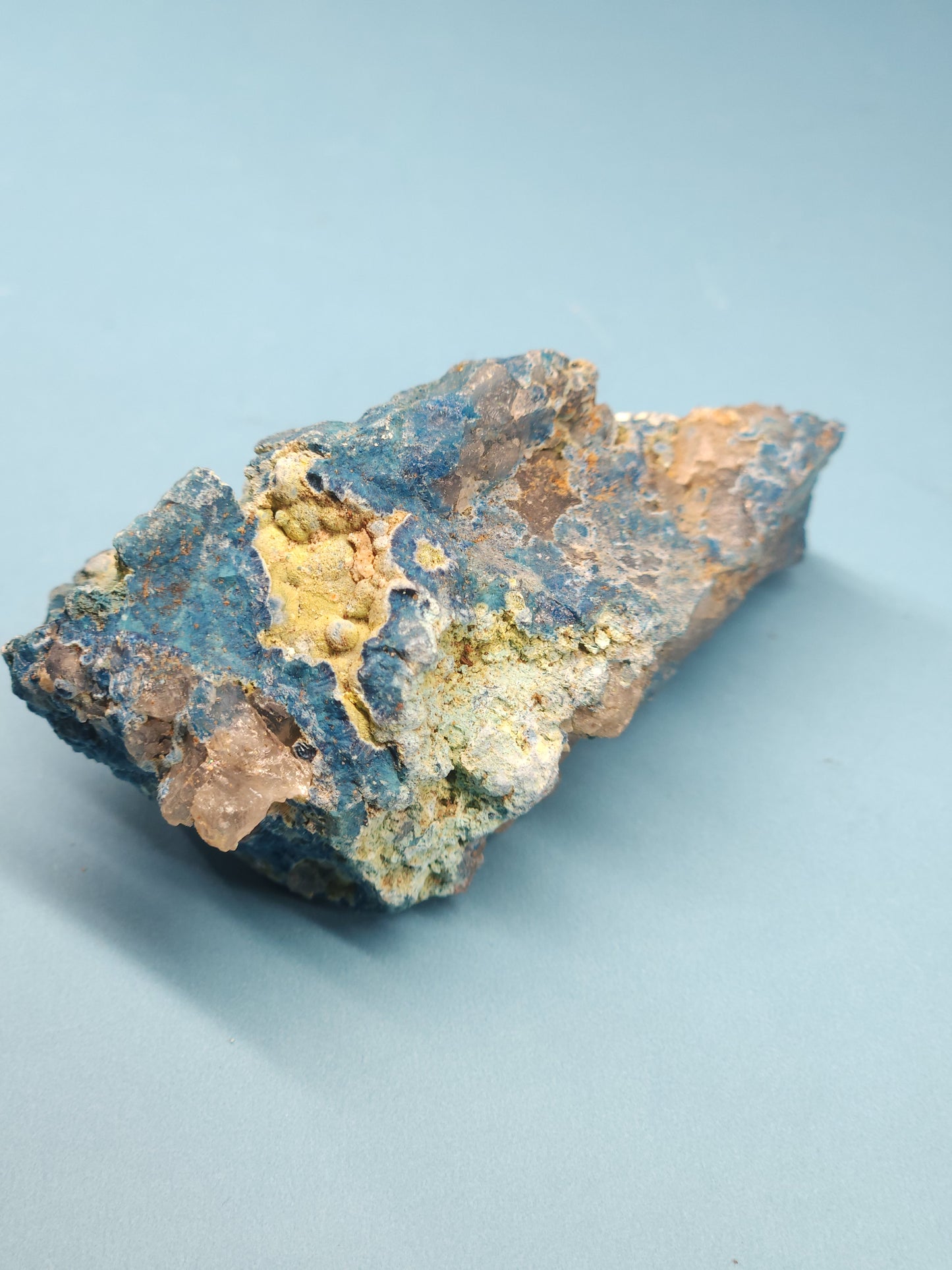 Botryoidal Shattuckite and Chrysocolla Specimen 43g