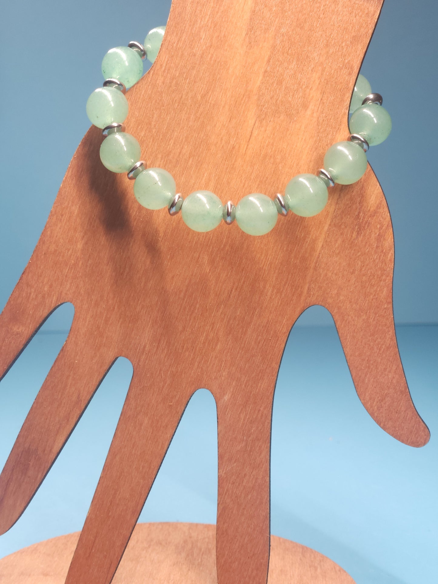 Green Aventurine Stretch Bracelet 7"