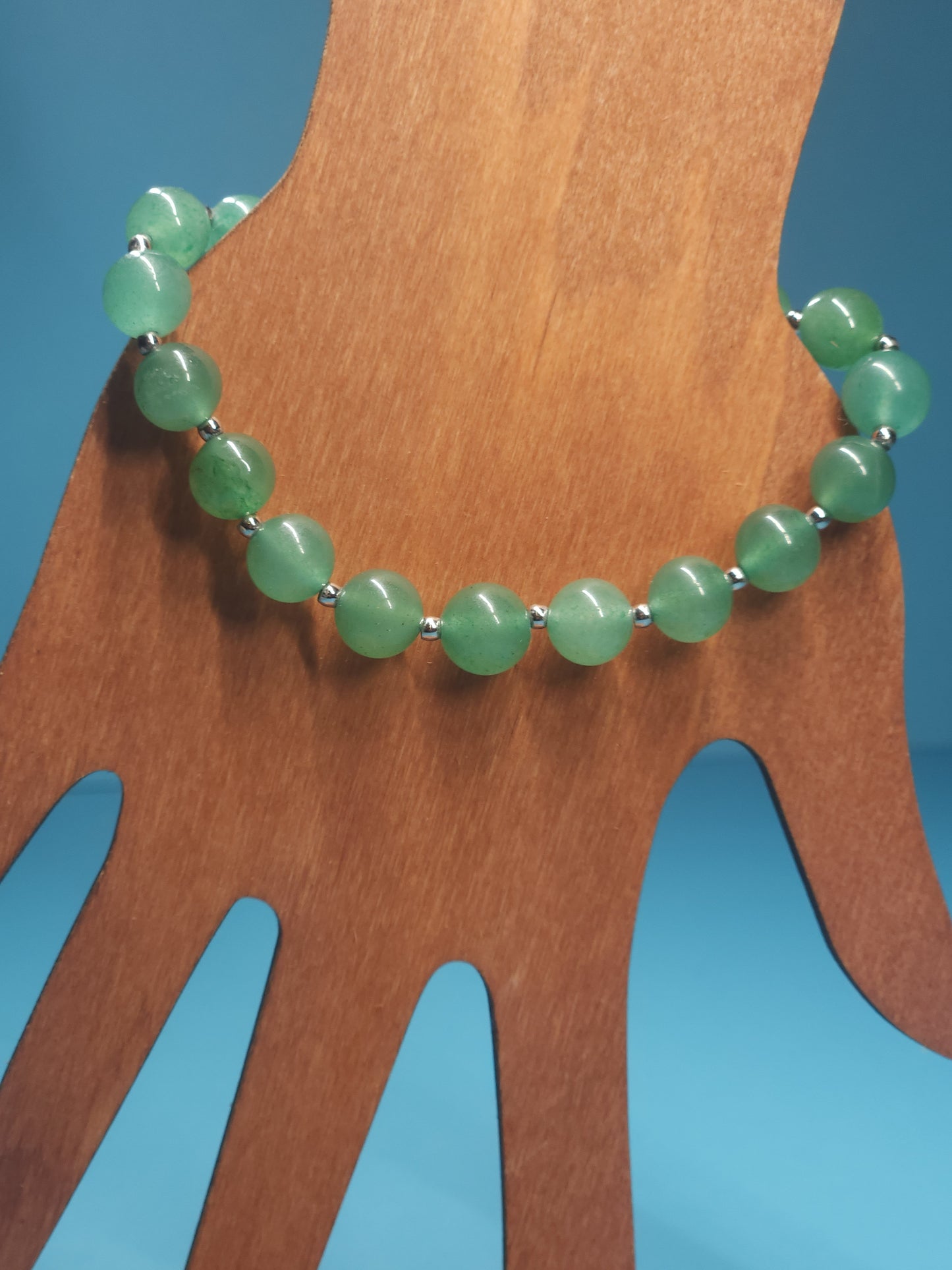 Green Aventurine Stretch Bracelet 6"