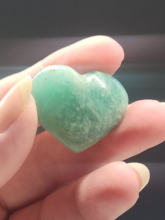 Amazonite Hearts 3cm