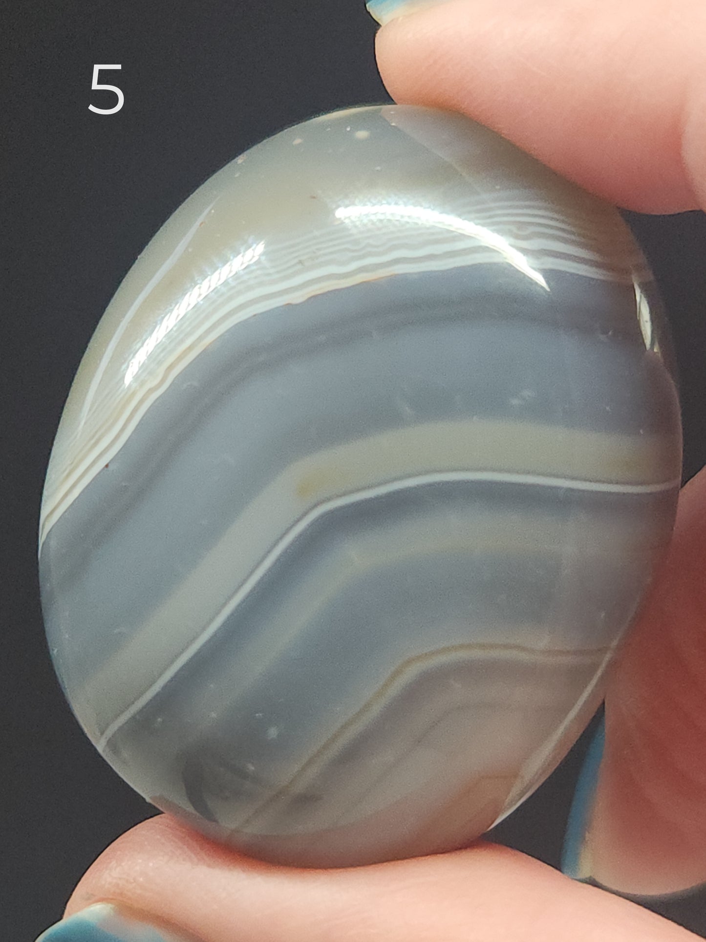 Banded Agate Palmstones BAP-INT