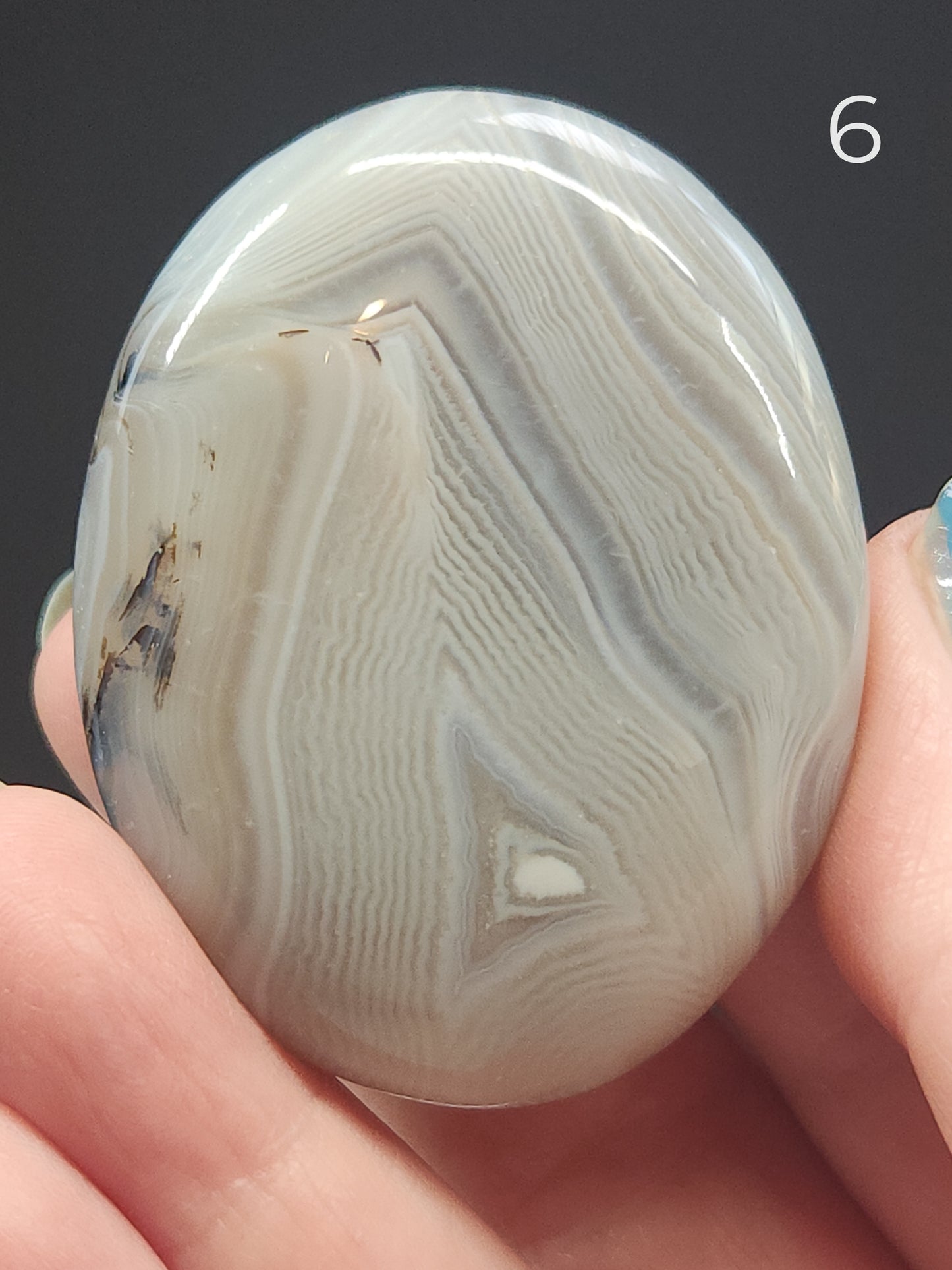 Banded Agate Palmstones BAP-INT