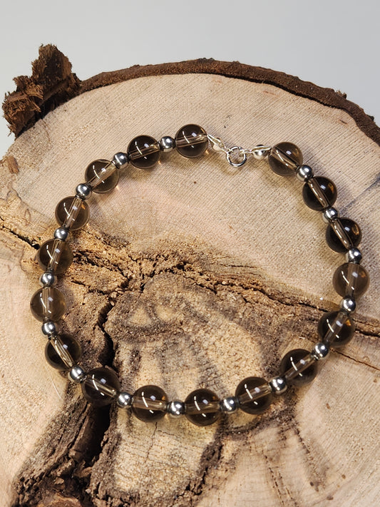 Smokey Quartz Stretch Bracelet BR-12