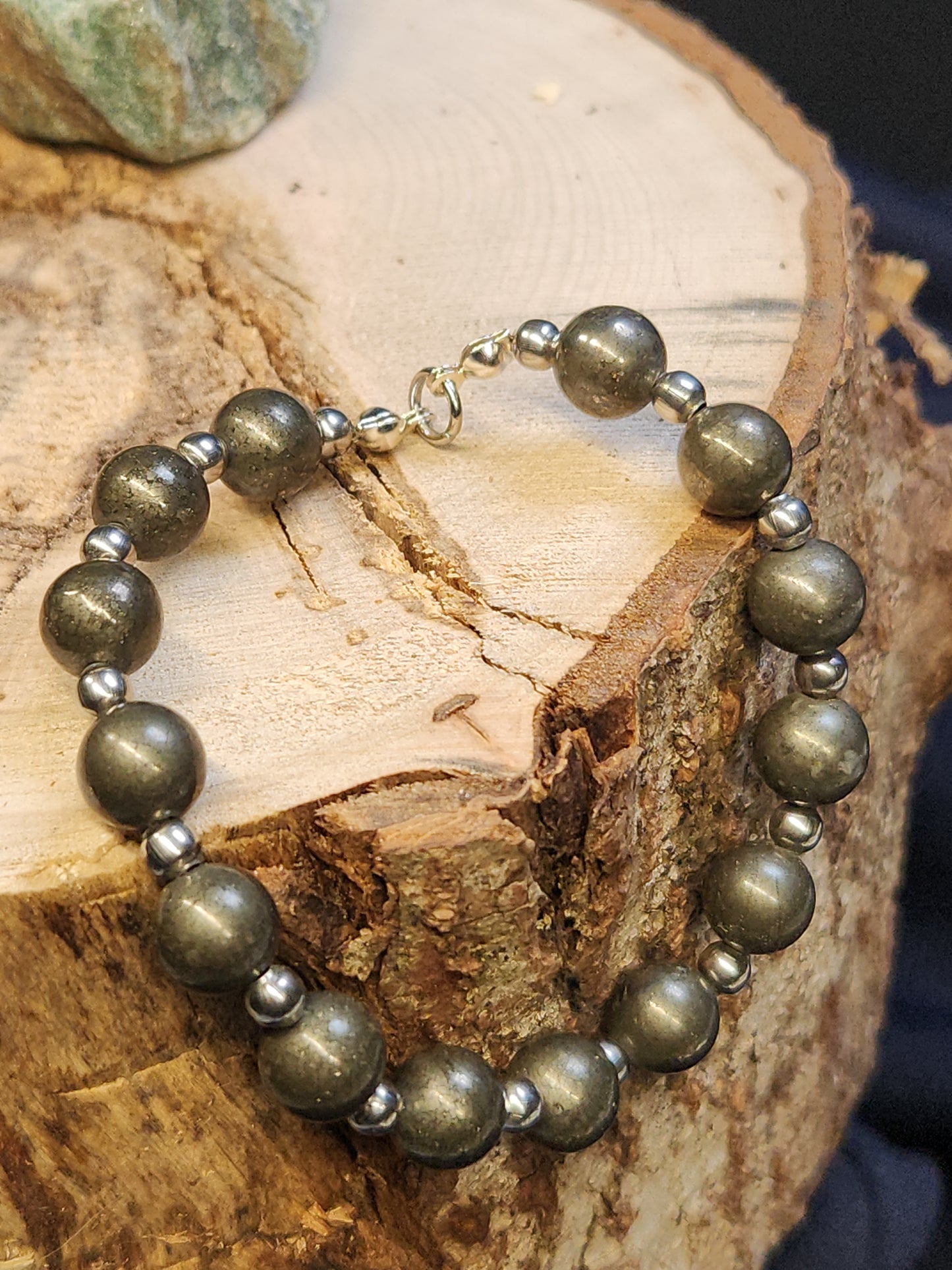 Pyrite Stretch Bracelet BR-07