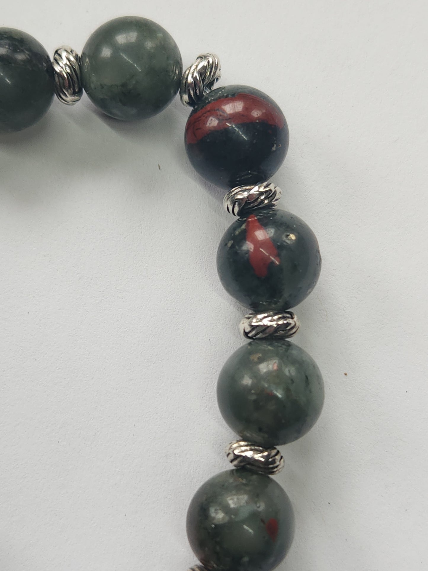African Bloodstone Stretch Bracelet BR-20