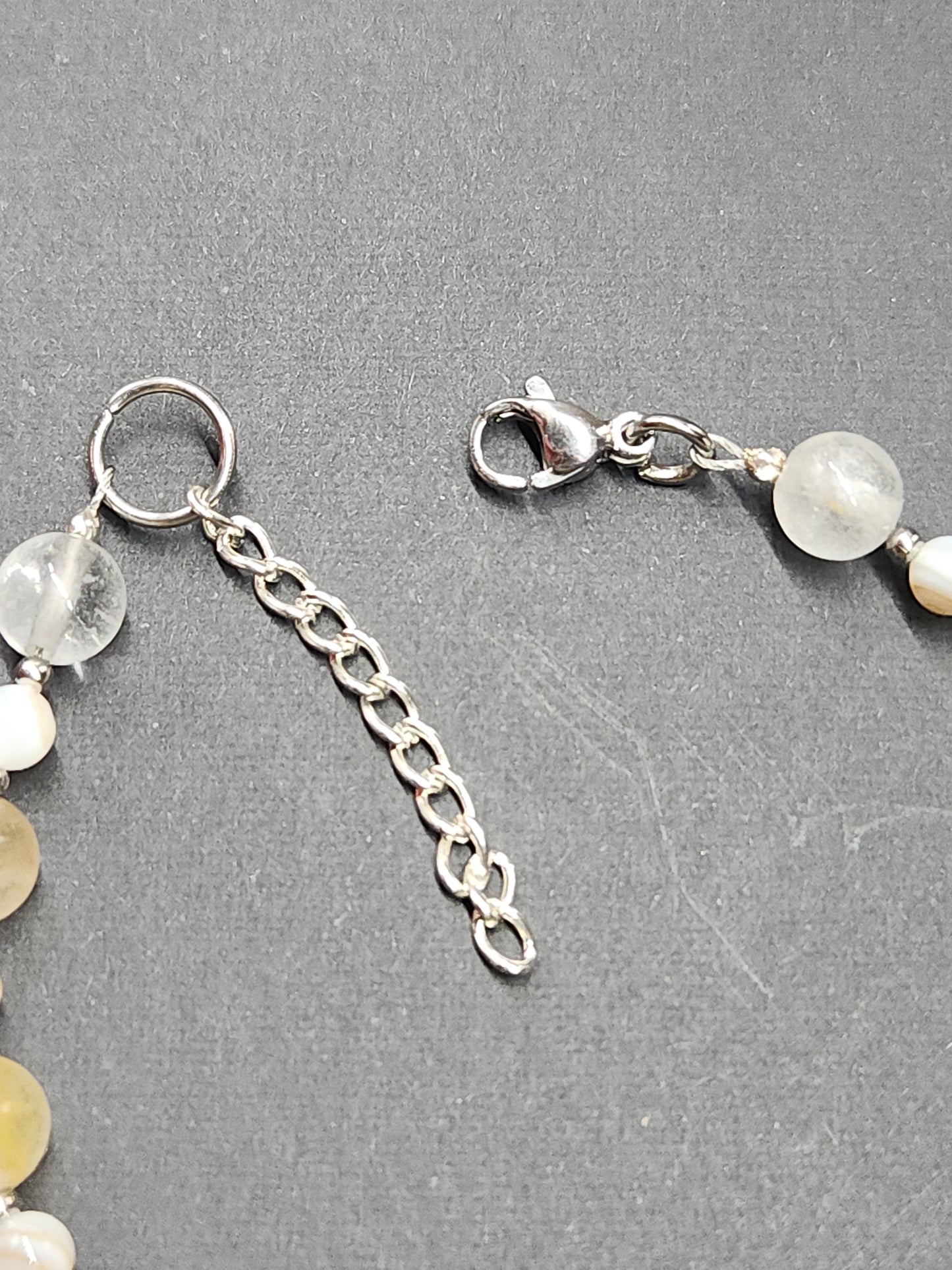 Golden Healer and Shell Bead Stainless Bracelet BRTT-2