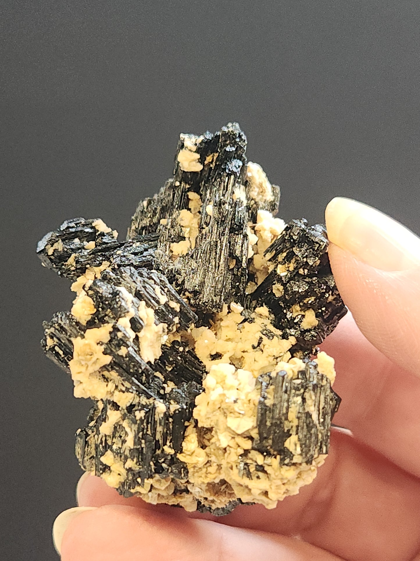 Black Tourmaline Cluster 64g BTR5