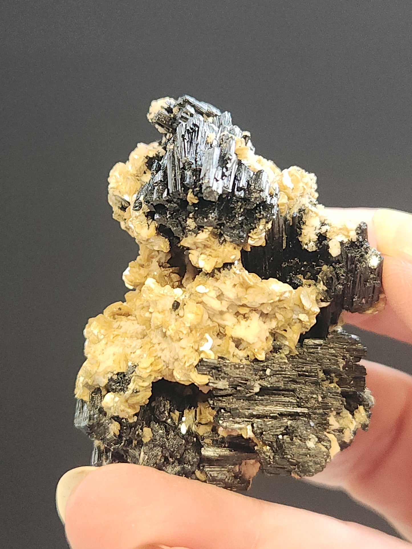 Black Tourmaline Cluster 42g BTR4