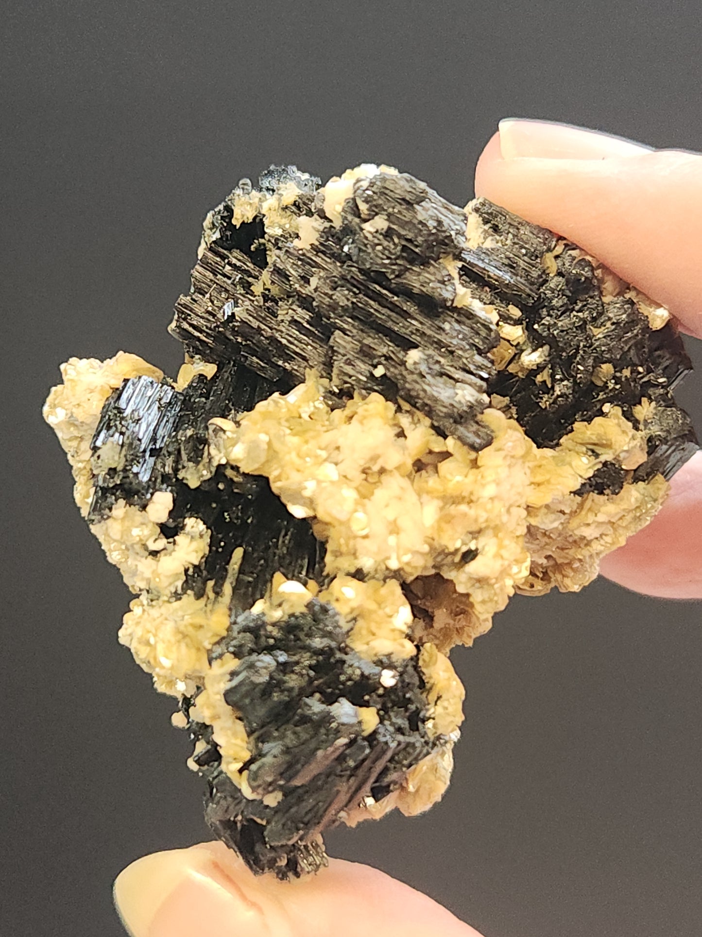 Black Tourmaline Cluster 42g BTR4