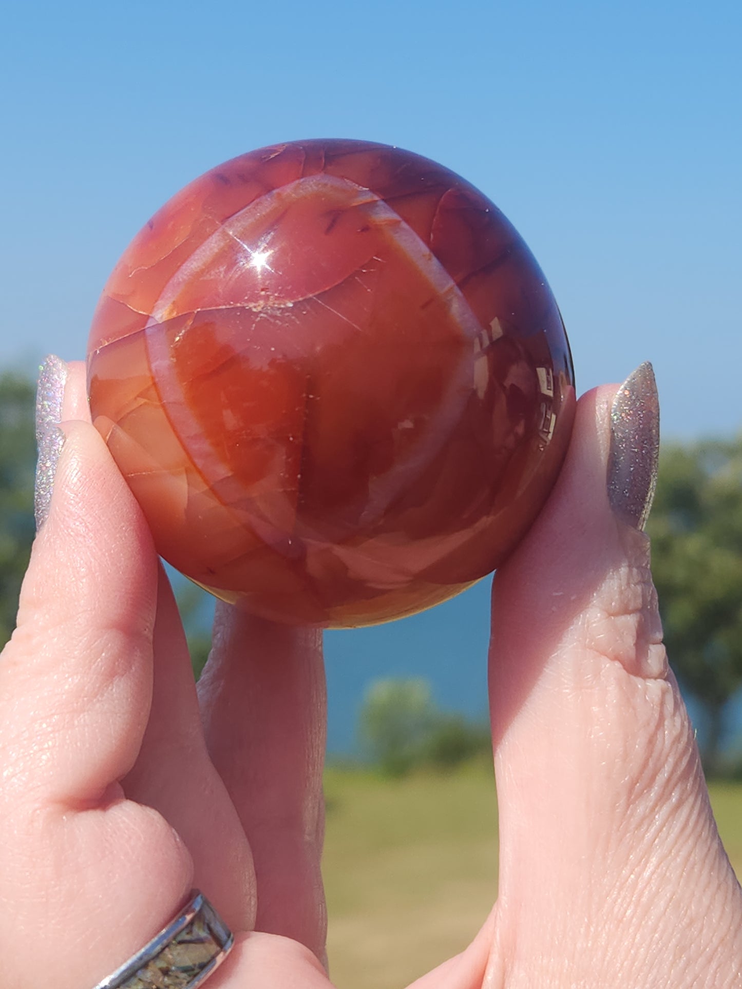 Carnelian Sphere CRS-004S-197-4