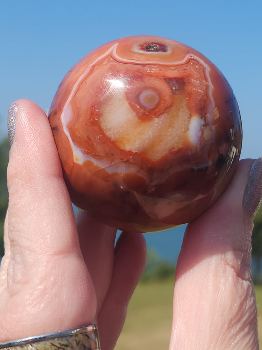 Carnelian Sphere CRS-005S-180-4