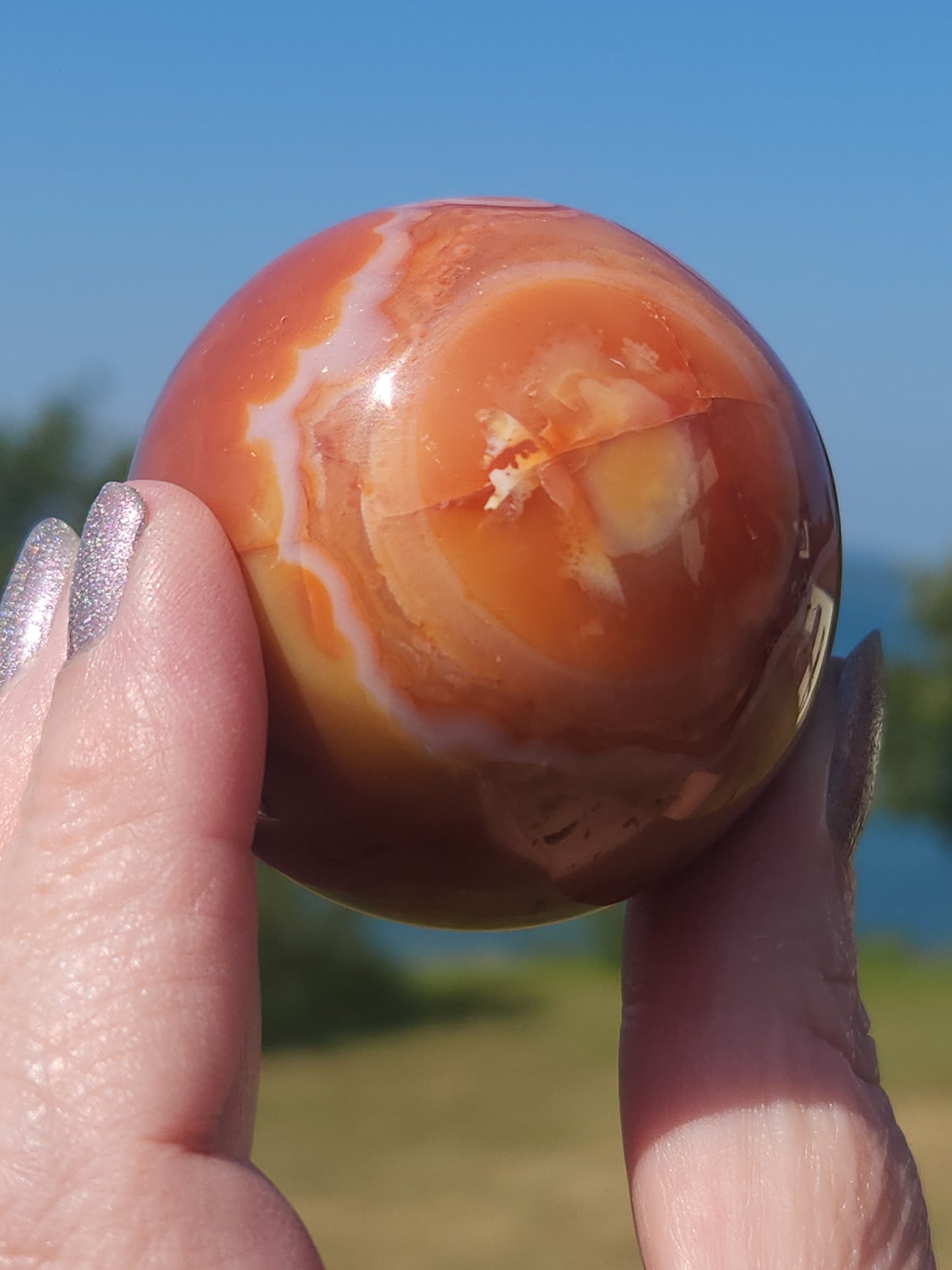 Carnelian Sphere CRS-005S-180-4