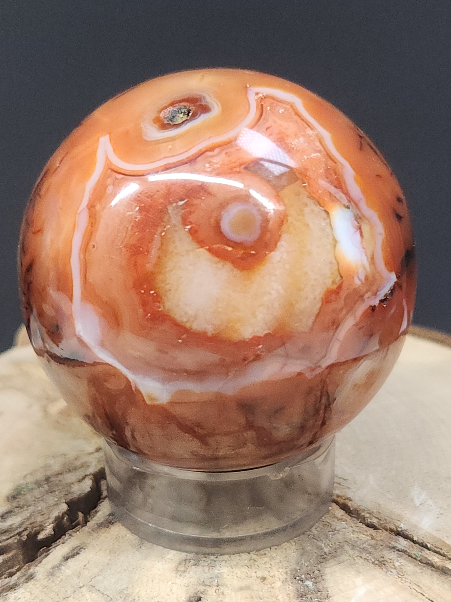 Carnelian Sphere CRS-005S-180-4