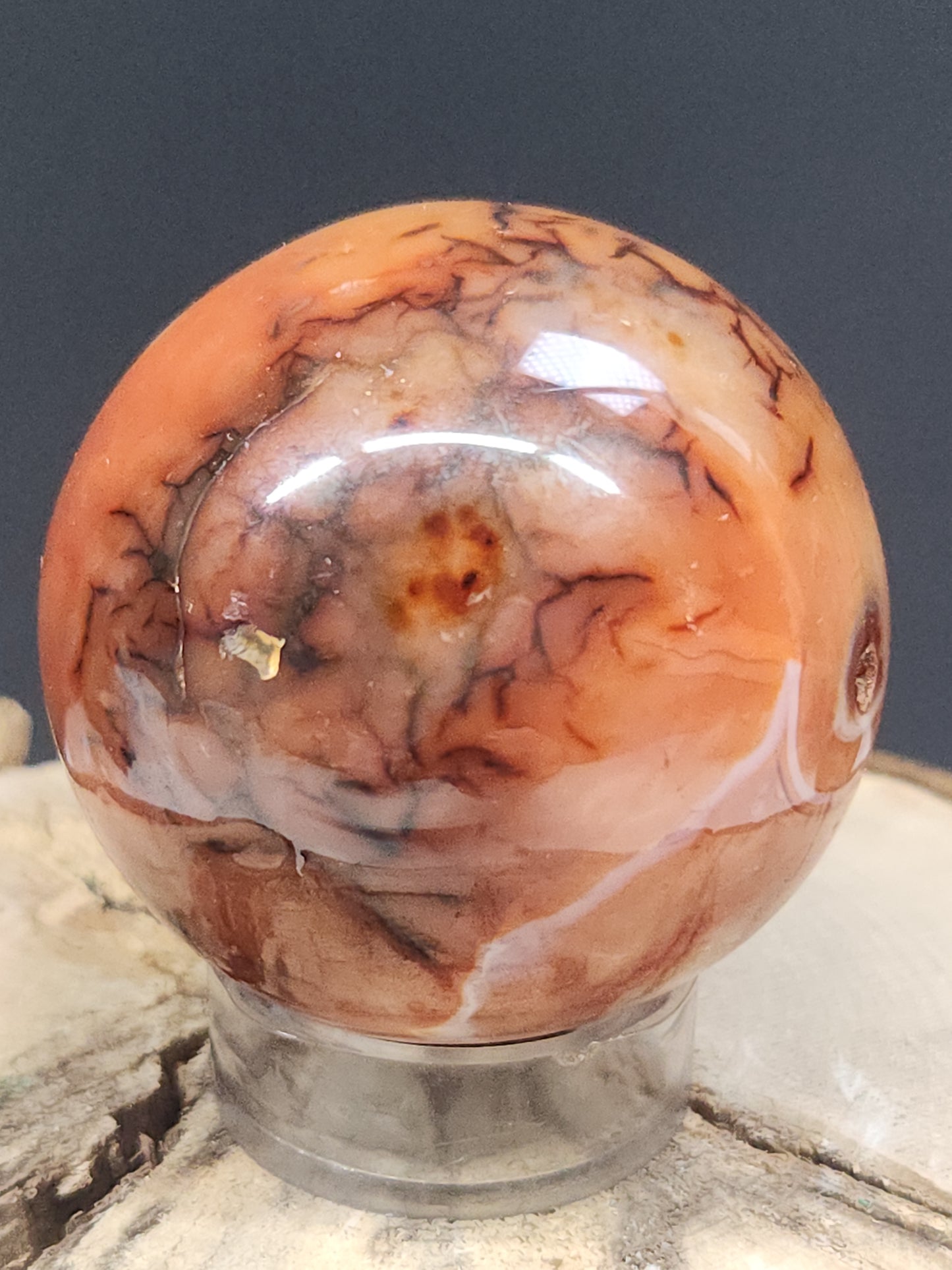 Carnelian Sphere CRS-005S-180-4