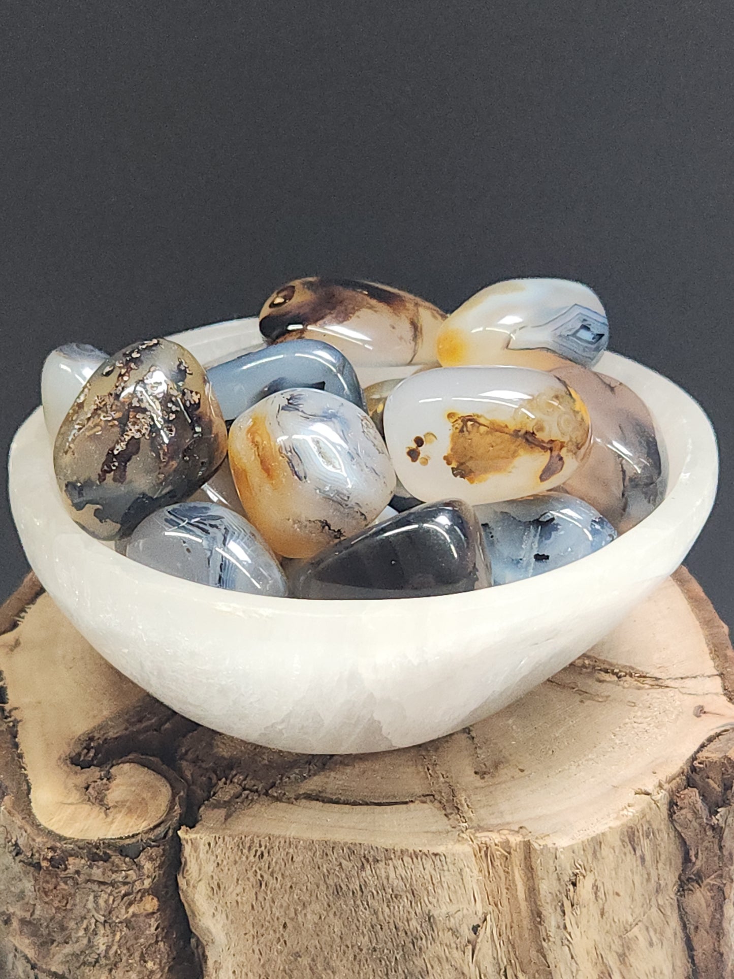 Dendritic Agate Tumbles DAT-INT