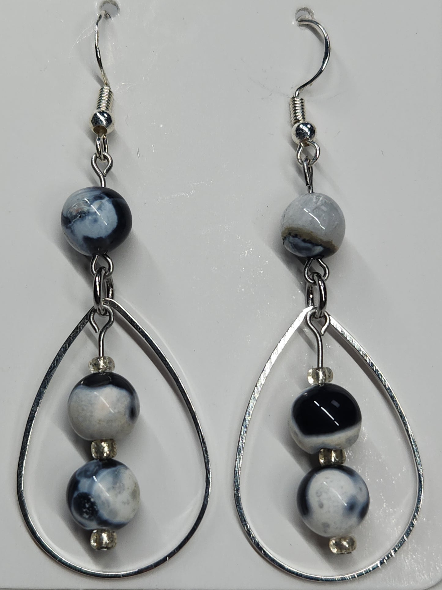 Orca Agate Dangle Earrings ER6