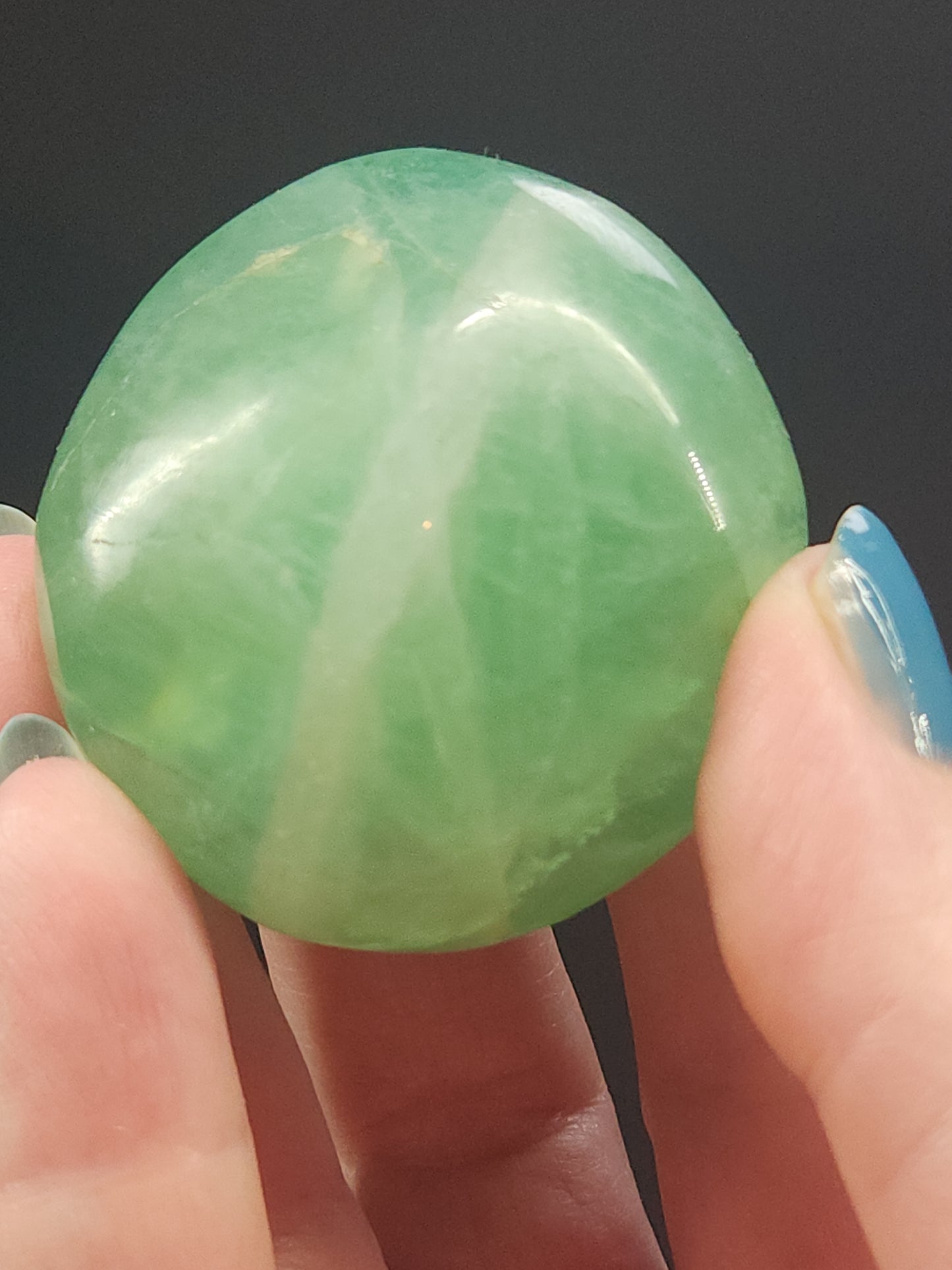 Green Fluorite Palmstones GFP-INT