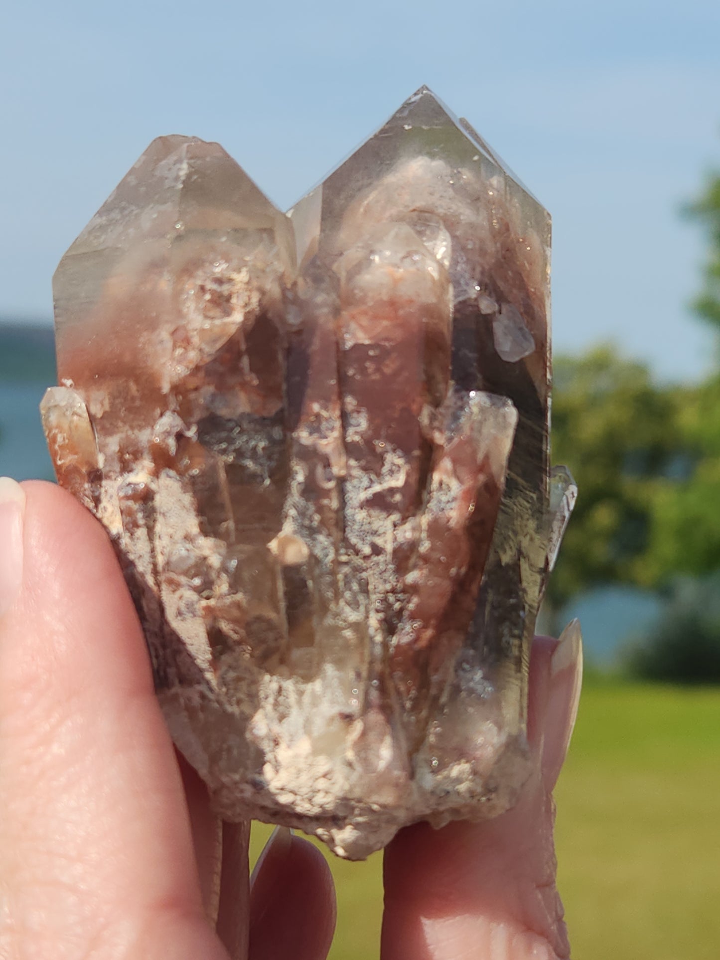 Hematoid Quartz Point HQP-012S-155