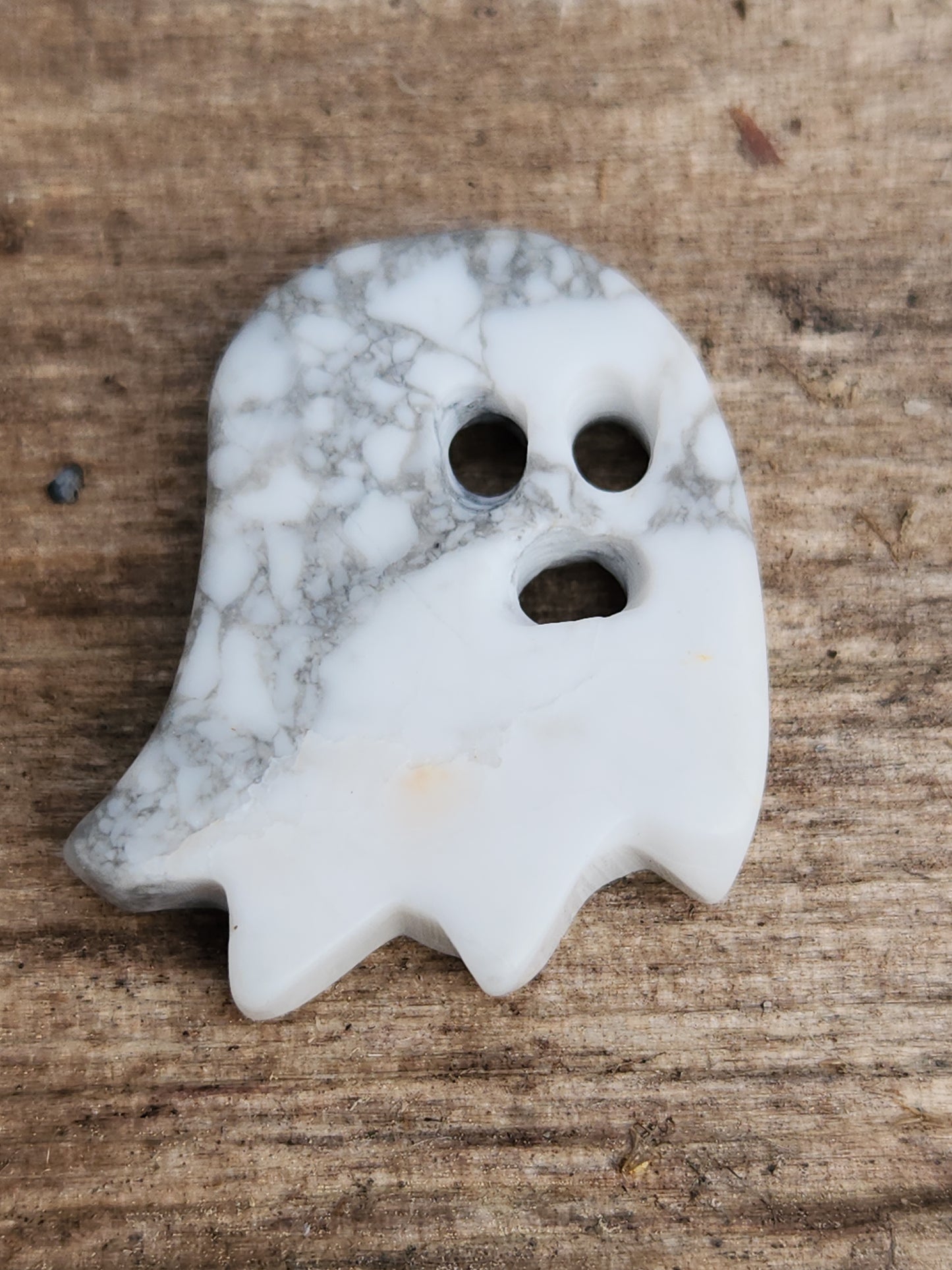 Flat Ghost Semi-Precious Stone Carving