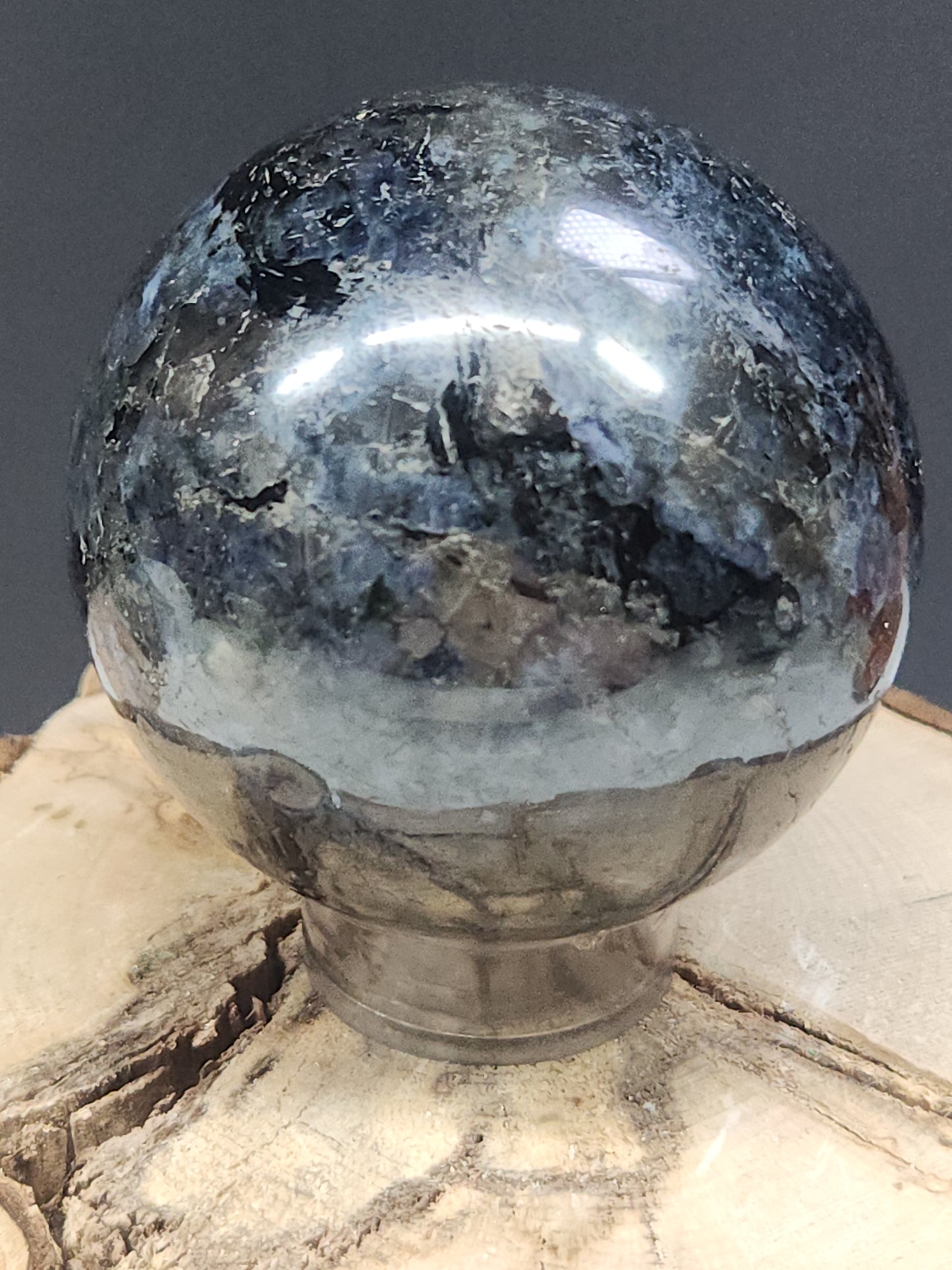 Iolite (Water Sapphire) Sphere IS-002S-411-4