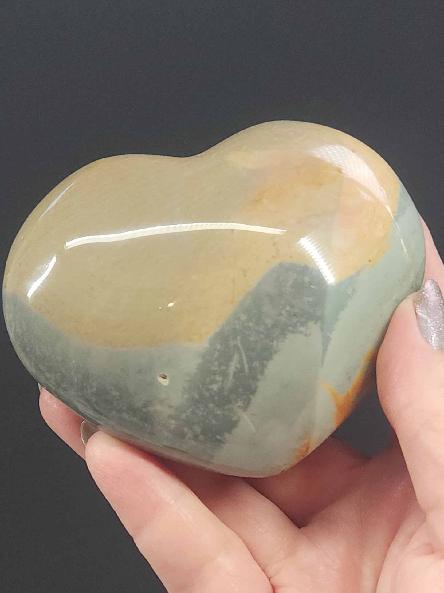 Polychrome Jasper Heart PJH-003S-392-3