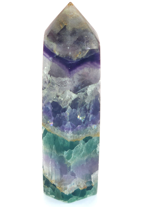 Rainbow Fluorite Tower 106g
