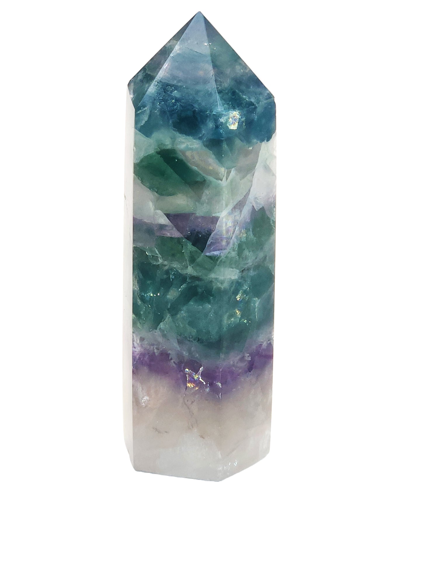 Rainbow Fluorite Tower RFT002