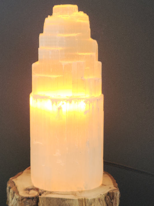 Selenite Lamp 20cm