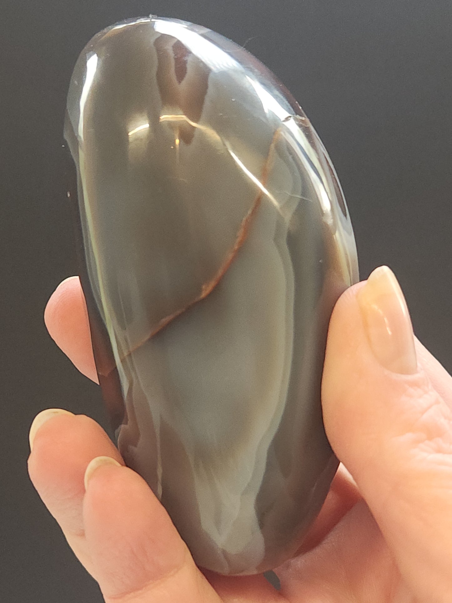Sashe River Agate Face-Polished 232g