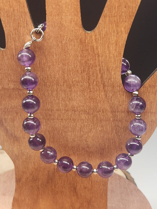 Amethyst Stretch Bracelet BR-SAM01S
