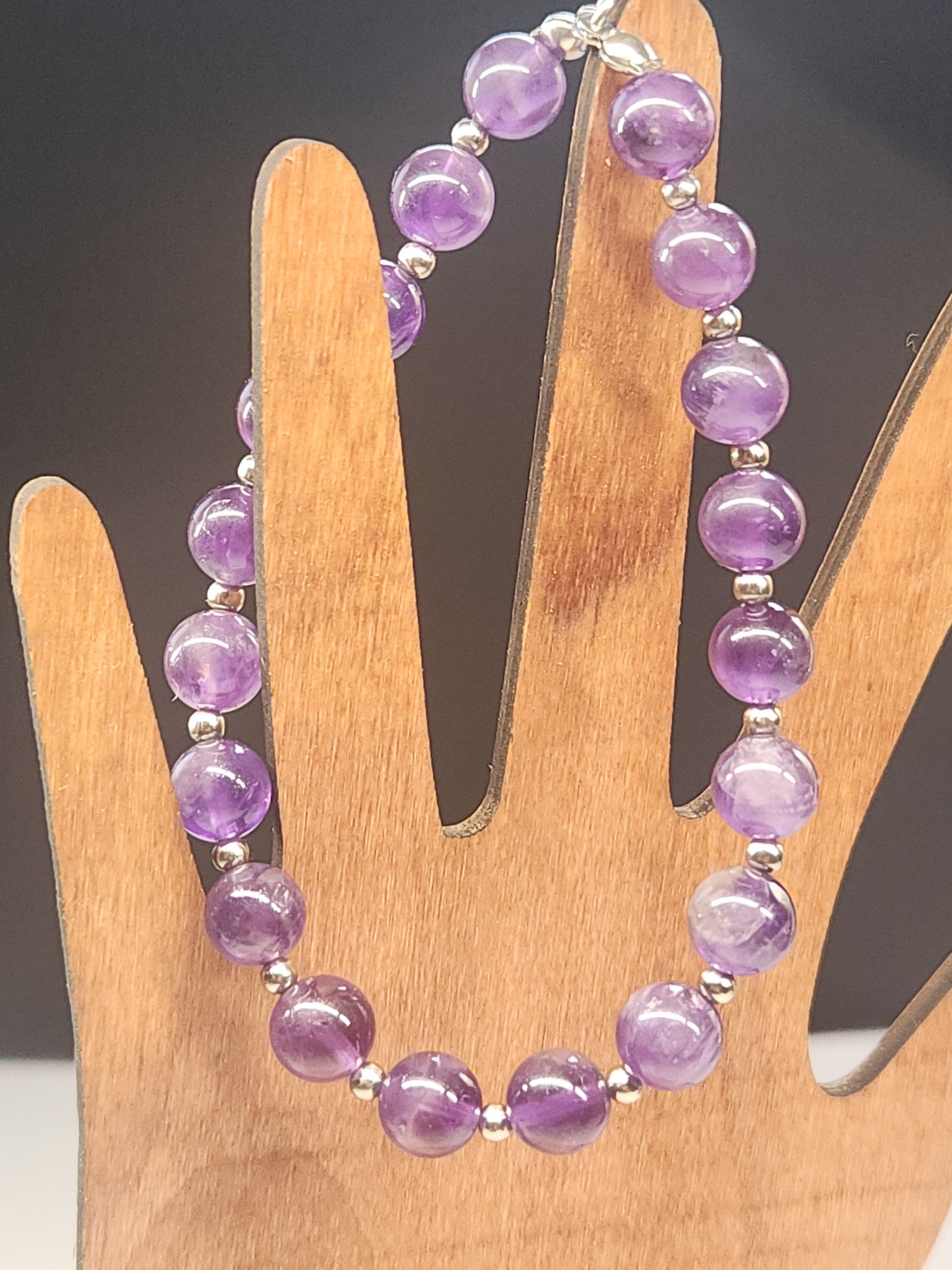 Amethyst Stretch Bracelet BR-SAM01S