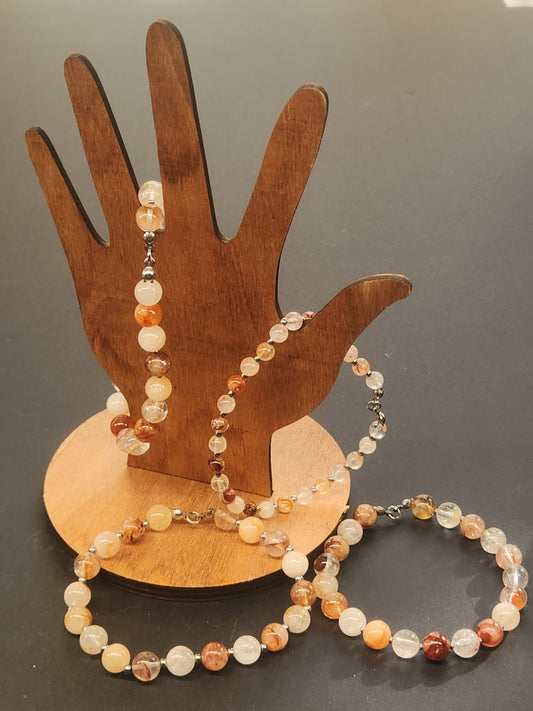 Fire Quartz Stretch Bracelet FQB-004S