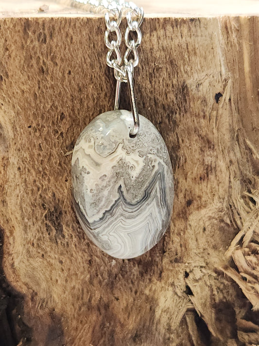 Crazy Lace Agate Necklace NK2
