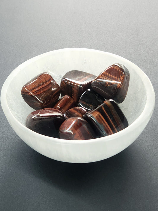 Red Tiger Eye Tumbles RTETU-INT