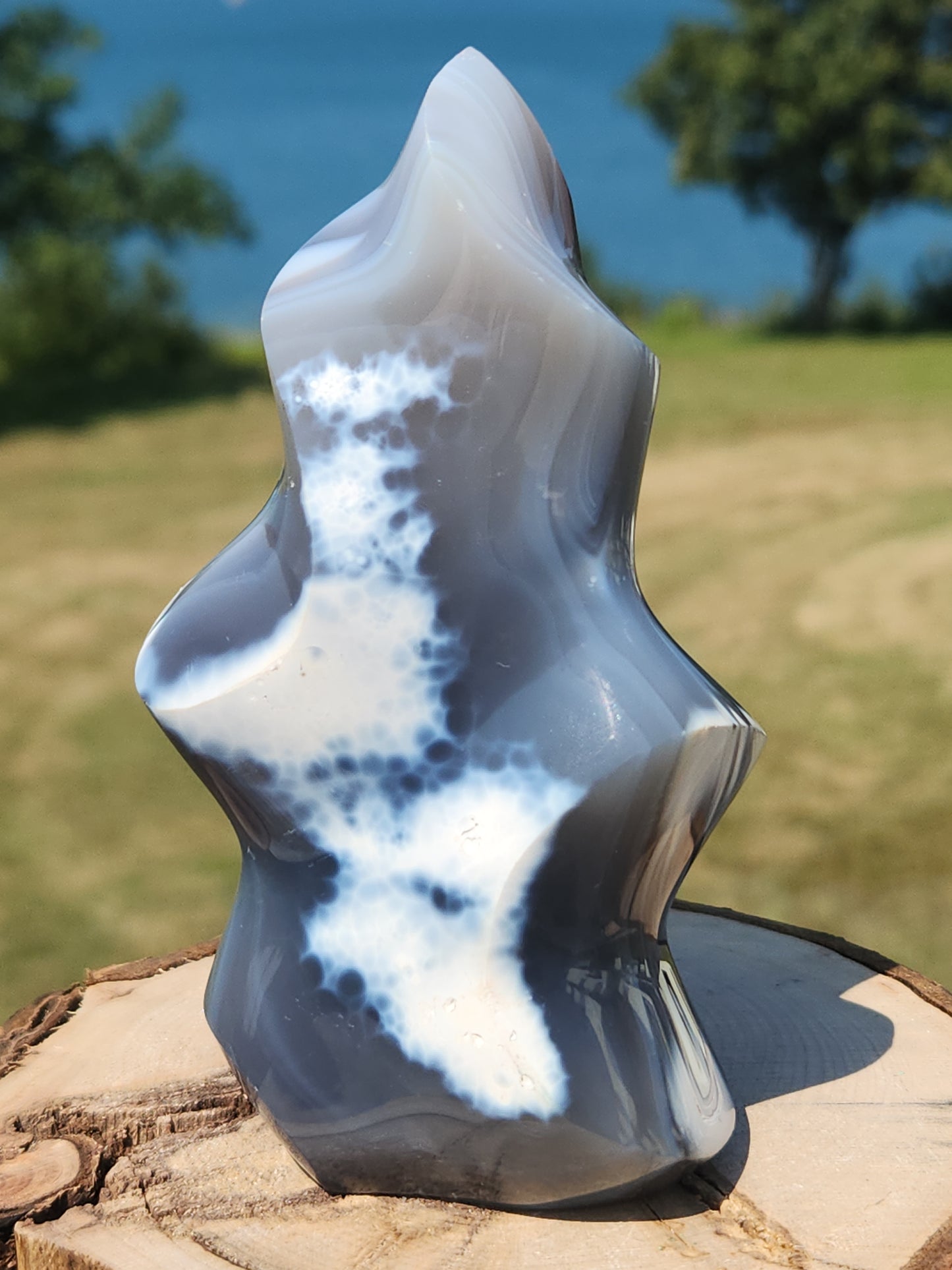 Orca Agate Flame 395g