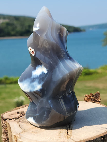 Orca Agate Flame 395g