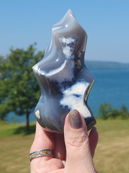 Orca Agate Flame 395g
