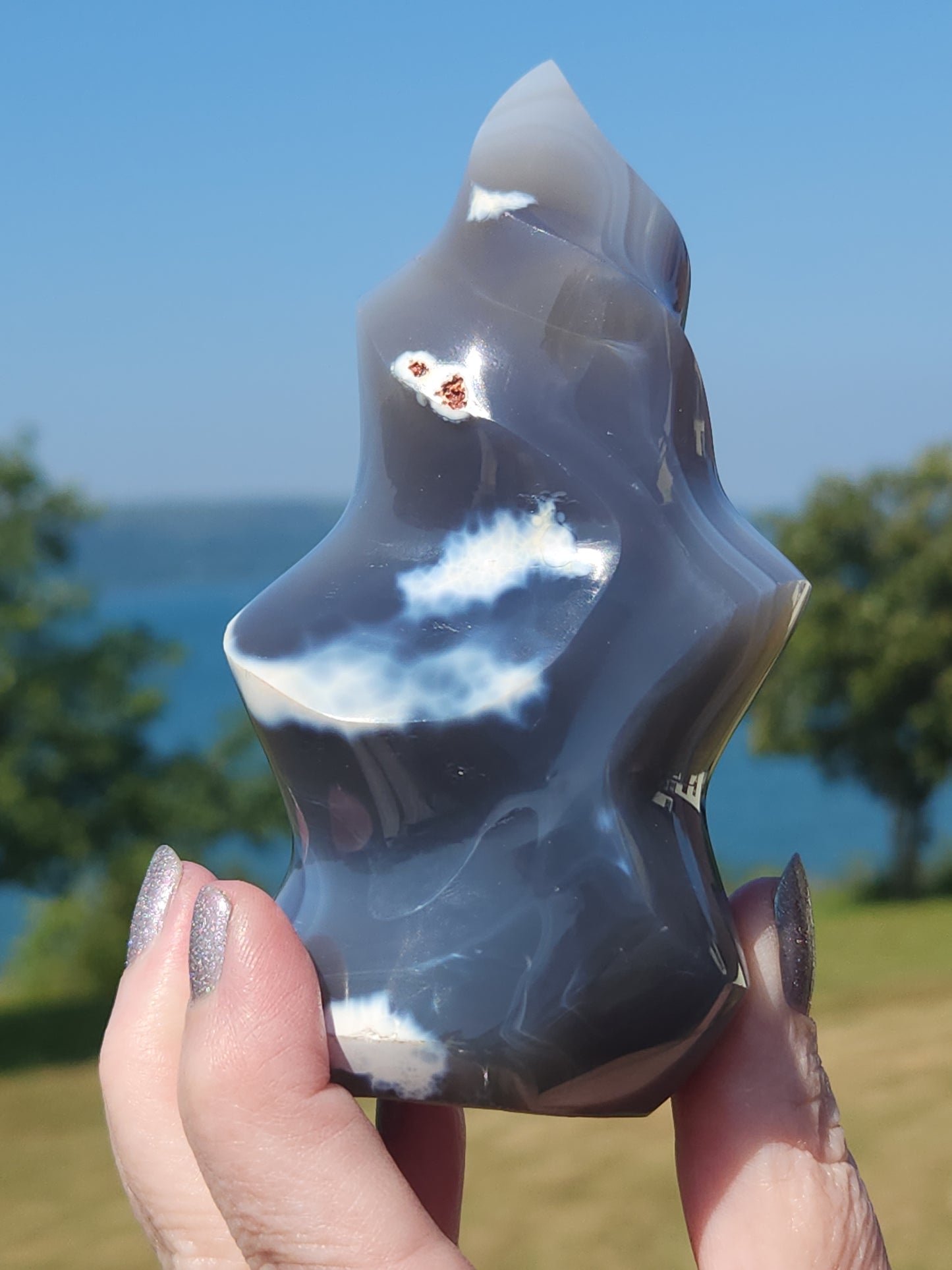 Orca Agate Flame 395g