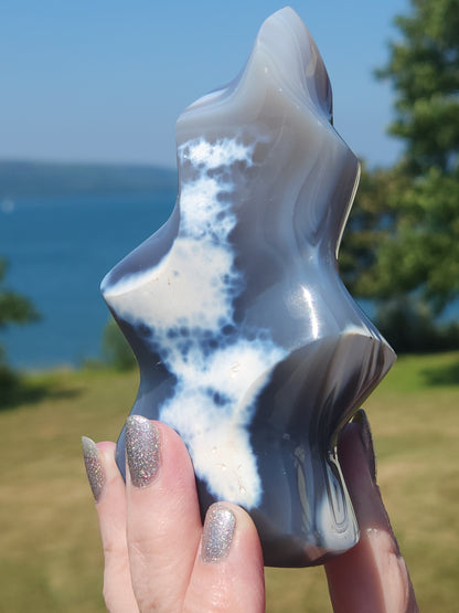 Orca Agate Flame 395g