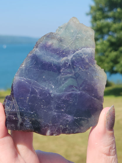 Watermelon Fluorite Slab 134g