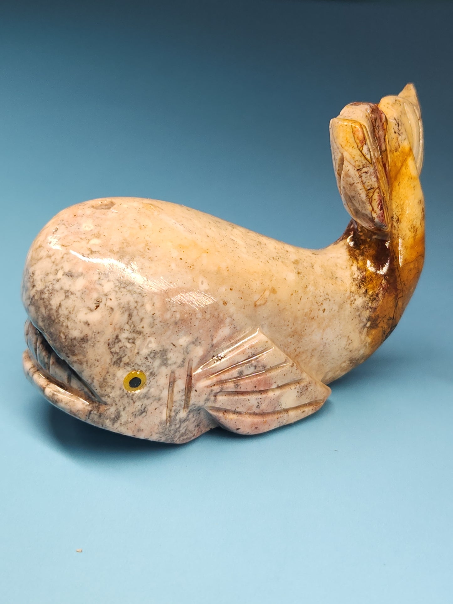 Soapstone Whale Carving SEA-INT36-M2x5