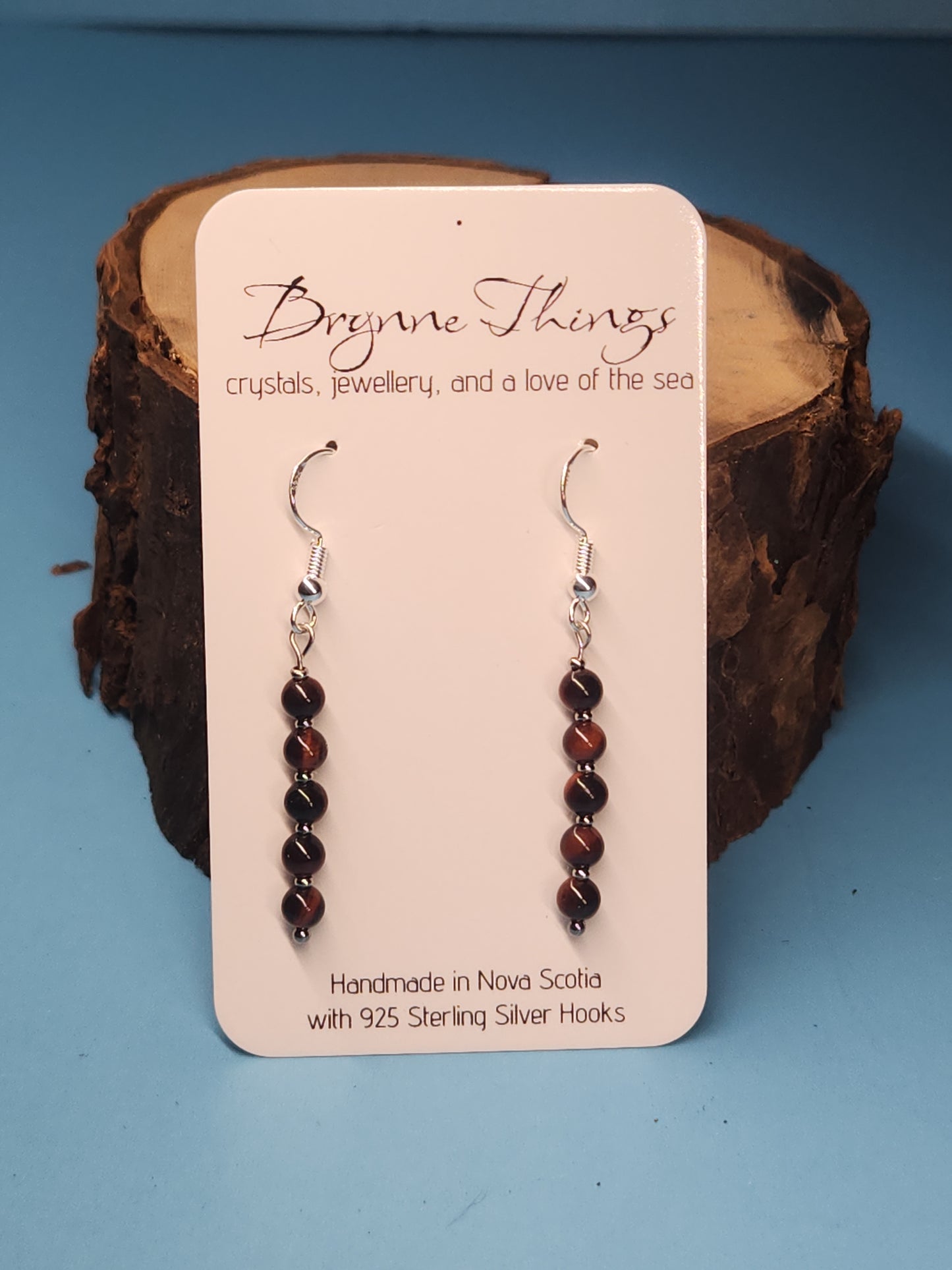 Red Tiger Eye Earrings