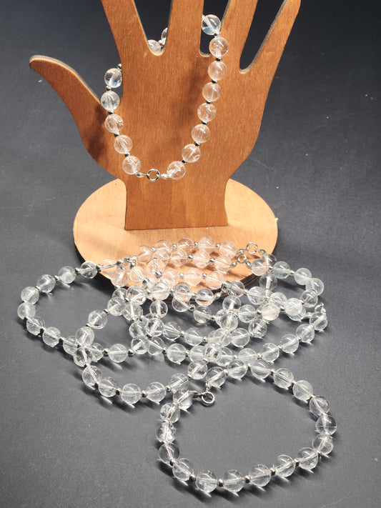 Clear Quartz Stretch Bracelet