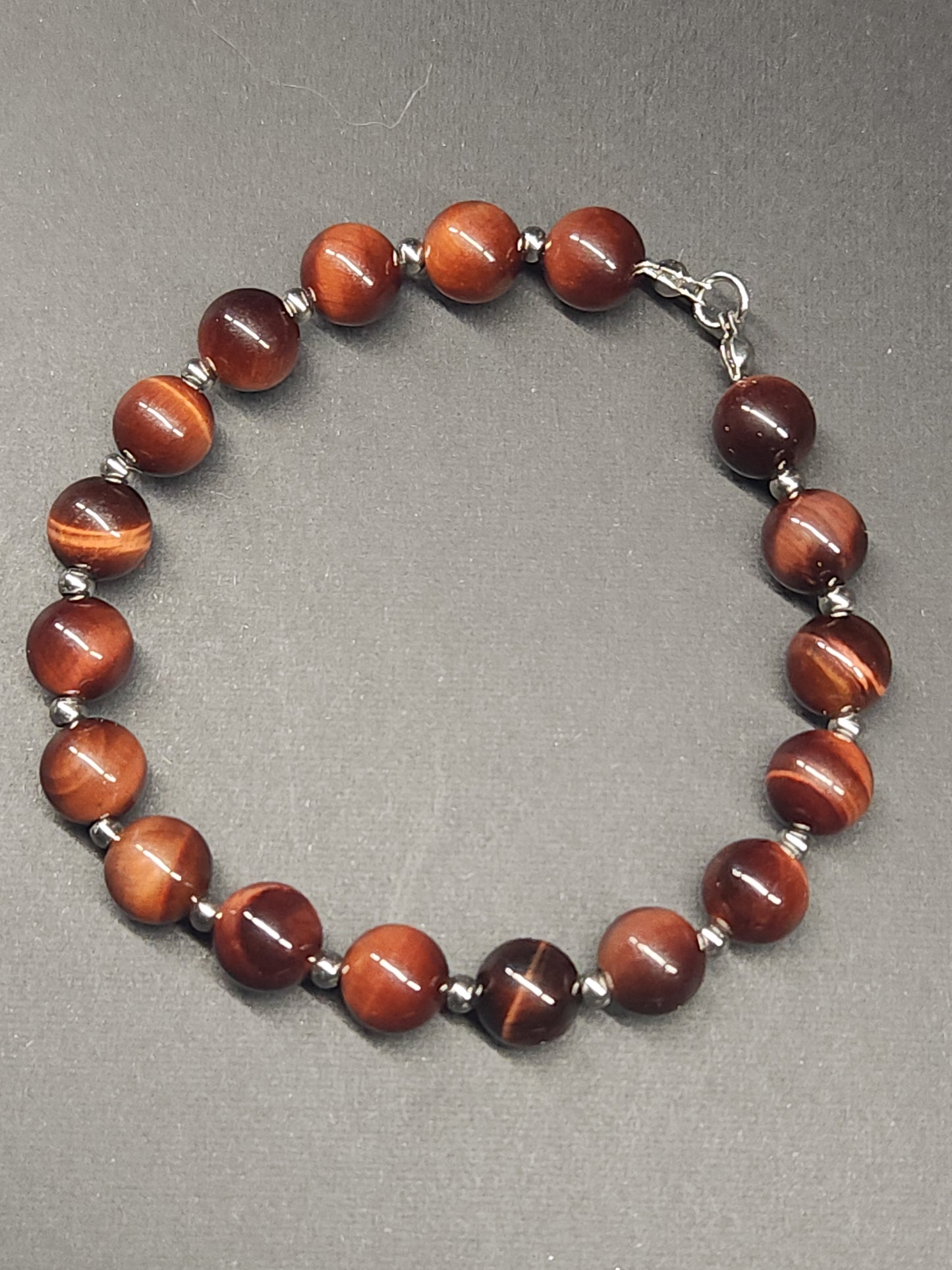 Red Tiger Eye Stretch Bracelet BRRTE-001S