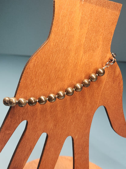 Pyrite Stainless Cable Bracelet BSPY-002S